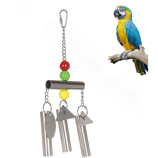 Parrot stand bells squirrel bells medium and large parrot toys bells stainless steel parrot cage toys
