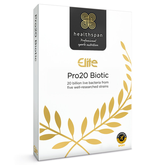 Healthspan Elite Pro20 Biotic, 120 Capsules, Live Bacteria, Vegan