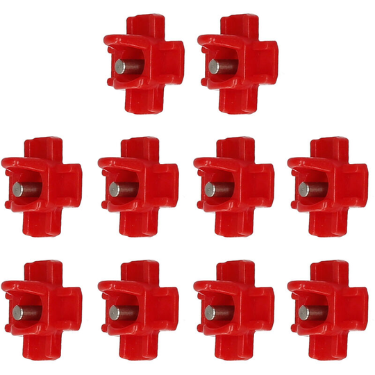 10 pcs Horizontal Side Mount Automatic Poultry Water Chicken Water Nipples for Chicken Quail or Duck,model:Red