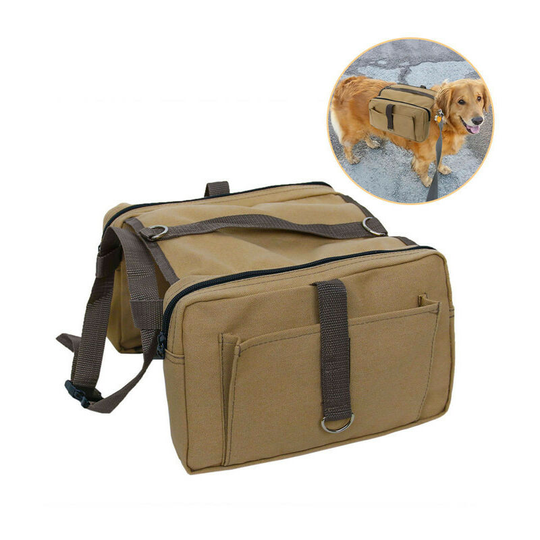 Dog Backpack for Travel Camping Hiking, Dog Training Vest, Saddle Bag Backpack for Medium to Large Dogs