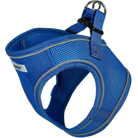 Adjustable Dog Puppy Pet Fabric Harness Soft Comfortable Mesh Vest Breathable - Blue - X-Small