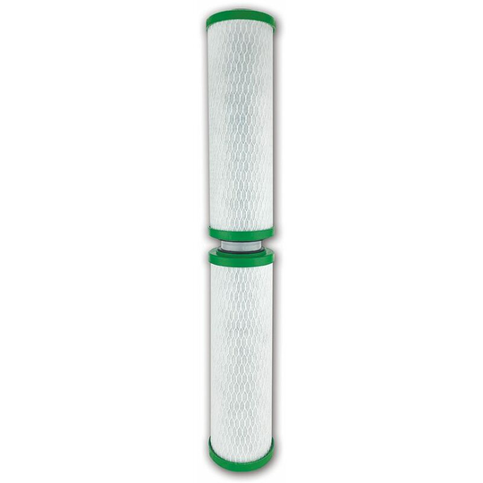 Pentek CBR2-20 Heavy Metal Removal hma 20' Carbon Block Water Filter (2 x 10' Filters + Coupler)