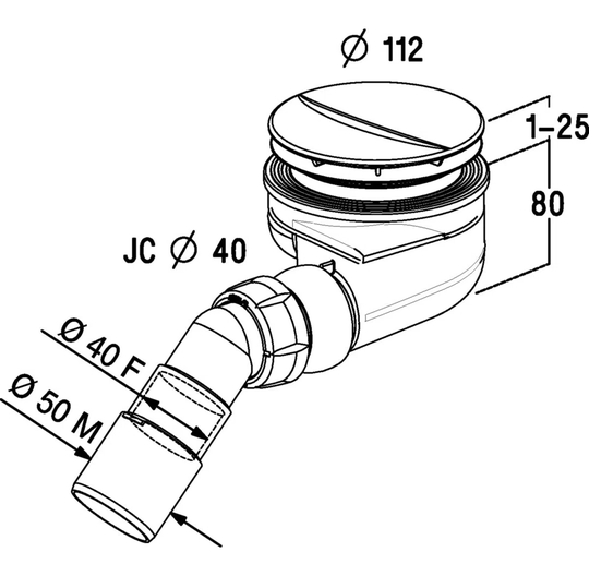 Sams Pop-Up Shower Drain