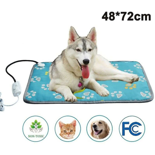Thsinde - Pet Heating Pad For Cats And Dogs, Heated Cat Dog Bed Mat, Electric Warming Pad Heating Blanket For Cats, Small Dogs, Kittens And Puppies