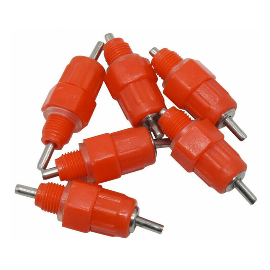 Triom Pack of 5 Water Nipples Chicken Feed Dispenser Poultry Accessories Chicken screw with style