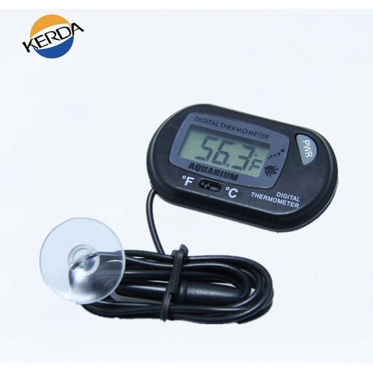 Digital lcd Aquarium Thermometer with External Probe and Suction Cup for Aquarium, Reptile Terrarium, Incubator (Temperature Measurement Range: -50 °