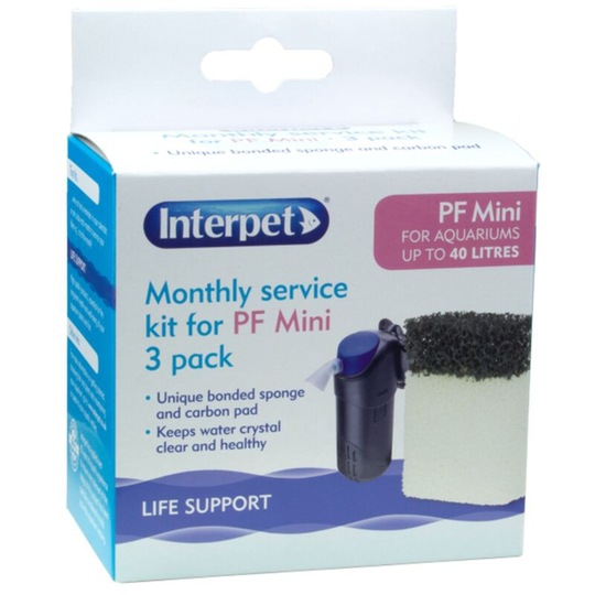 Monthly Service Kit - 3 Pack - pf Mini - Interpet