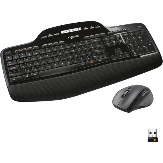Logitech MK710 Wireless Keyboard and Mouse Combo for Windows, Advanced 2.4GHz Wireless Connection, Wireless Mouse, Multimedia Keys, 3 Year Long