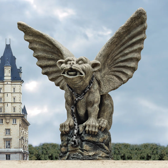 Chained Cathedral Gargoyle Statue