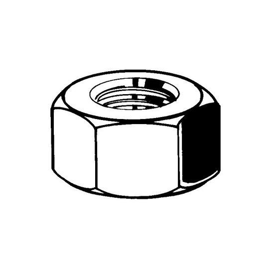 Qualfast - M10 Hex Nut Nylon pa (6.6)- you get 10