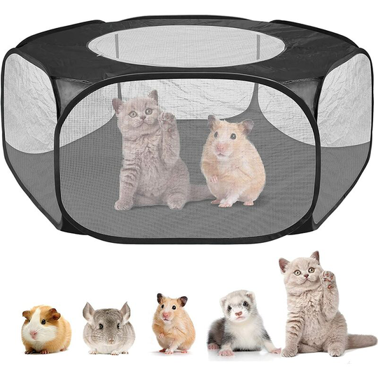 Foldable Pet Playpen Puppy Playpen Indoor Outdoor Dog Pen Pet Tent Waterproof Breathable for Cats Rabbits Hamsters Chinchillas Hedgehogs