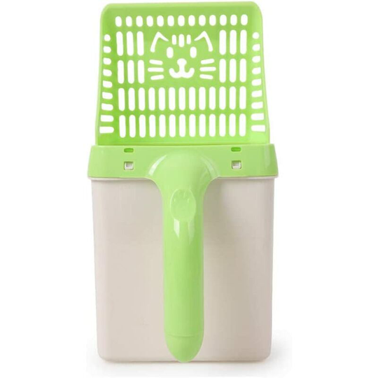 Pet Shovel Litter Shovel for Cat Pet Supplies Cat Litter Shovel 2 in 1 30 * 15 * 16 cm Green