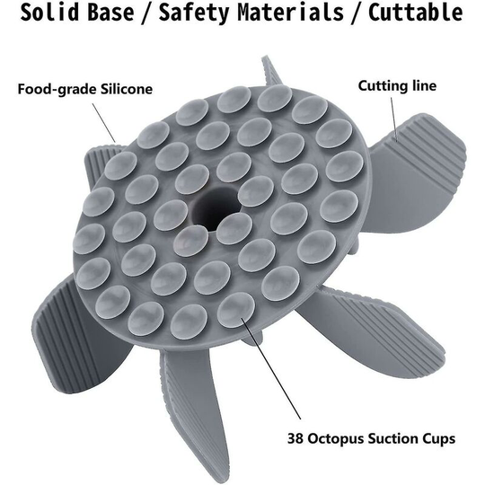 Slow Feeder Dog Bowls Insert [38 Octopus Suction Cups] Super Firm Slow Eating Dog Bowl-(huali) Thsinde