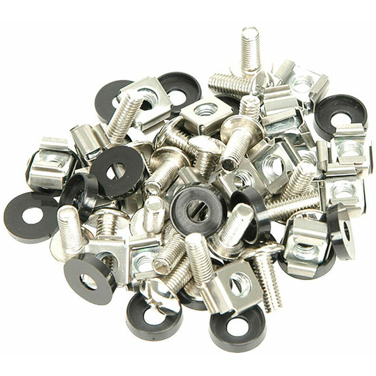 19' M6 Equipment Rack Spares Clip Nuts Bolt Captive Cage Washer Screw Repair Kit