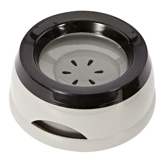 Water bowl for dogs on the go 750 ml, gray splash-proof feeding bowl