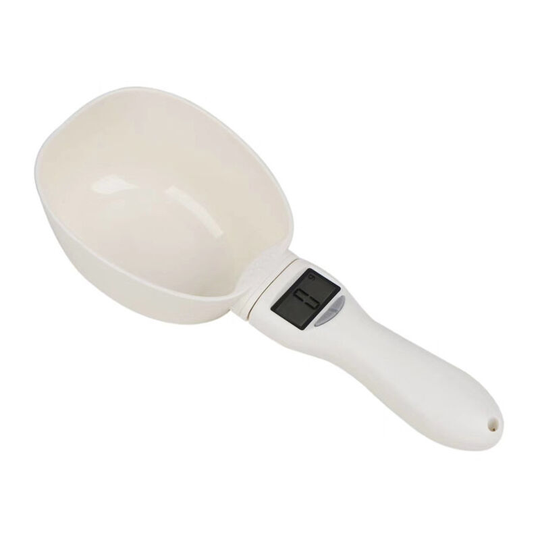 Portable Pet Supplies Dog Food Measuring Spoon Practical Pet Supplies Weighing Scale Cup Pet Cat Dog Feeding Bowls,white,Spain 800g/1g
