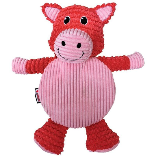 Tummiez Pig Dog Squeak Toy (l) (Pink) - Pink - Kong