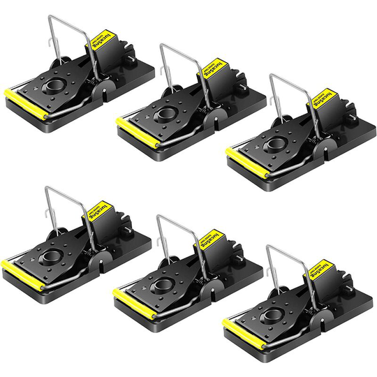 Modou - Mouse Trap, Rat Trap for Indoor, Kitchen, Home, Garden, New Reusable Mouse Trap with Powerful Spring, Safe, Sensitive, Effective, Easy to