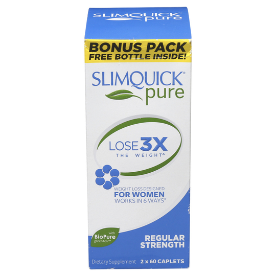 Slimquick Pure New Fat Burner Weight Loss Regular Strength Women 60ct