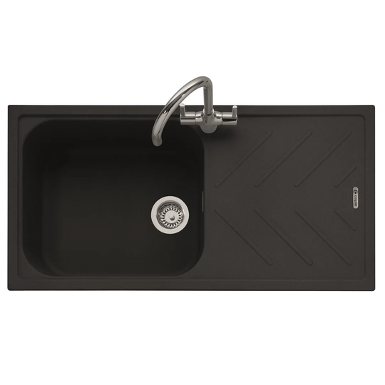 Veis 100cm x 50cm Single Bowl Inset Kitchen Sink