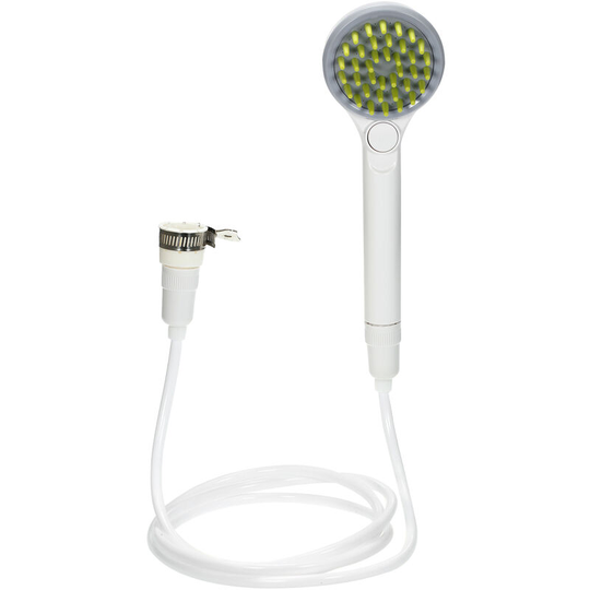 Pet Combing Shower Sprayer Water Sprinkler Brush for Dogs and Cats Puppy Bath Scrubber,Handheld Grooming Shower Head with 2M Hose, Grey - Grey