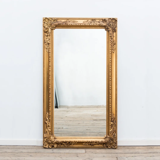 Monceau Gilt Leaf Bevelled Full Length Mirror