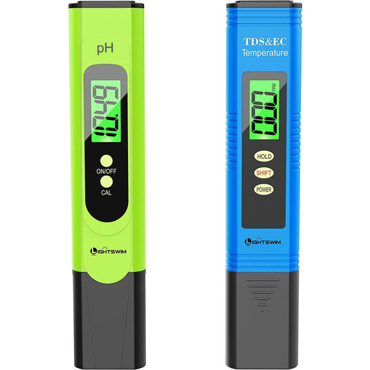 Water Quality Tester, pH Meter with High Accuracy 0.01 Resolution, 3 in 1 tds + ec + Temperature Meter for Drinking Water, Aquarium, Swimming Pool,