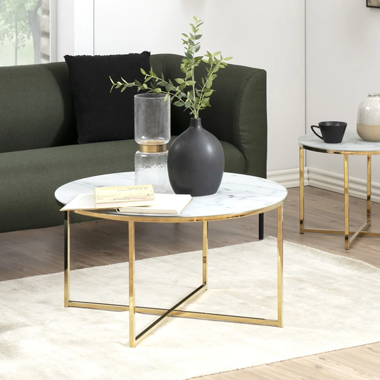 Mukherjee Cross Legs Coffee Table