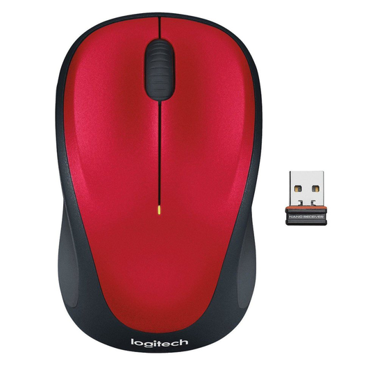 Logitech M235 Wireless Mouse 2.4GHZ - Red