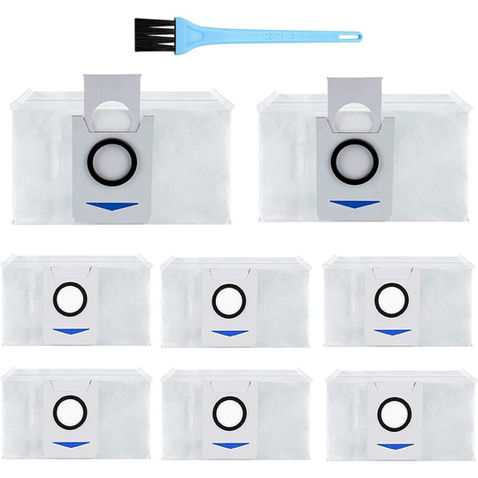 Naxunnn - 8 Pack Vacuum Cleaner Bag Accessories for Ecovacs Deebot X1 Omni / X1 turbo / X1Plus, Vacuum Cleaner Replacement Accessories Dust Bag