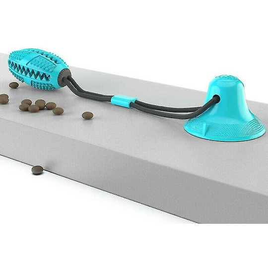 Pet Dog Molar Toy Tug Rope Ball Chew Toys Tooth Cleaning Suction Cup - Flkwoh