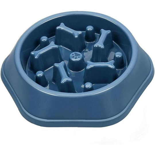 Slow Eating Dog Bowl, Non-Slip Fun Interactive Pet Bowl, Reduce Choking Bloat Stop Overeating Slow Feeder Bowl for Small Dogs Cats