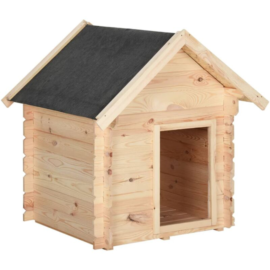 Dog House 80x80x100.6 cm Solid Wood Pine Vidaxl Brown