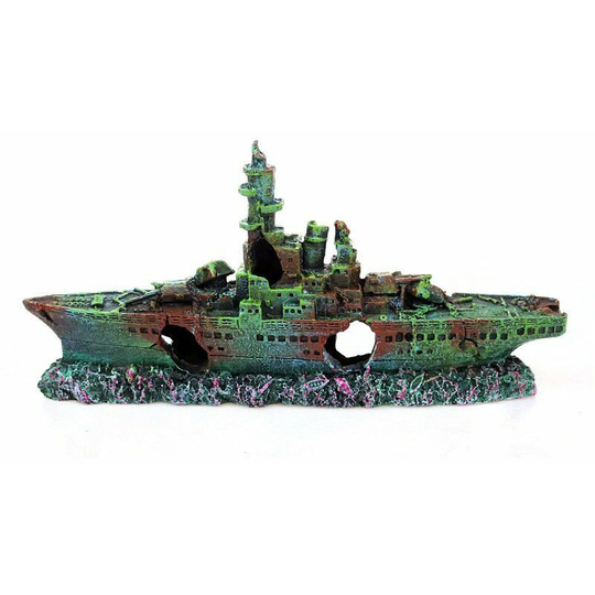 Benobby Kids - Aquarium Shipwreck Decorations Fish Tank Ornaments - Resin Material Sunken Ship Decorations, Eco-Friendly for Freshwater Saltwater