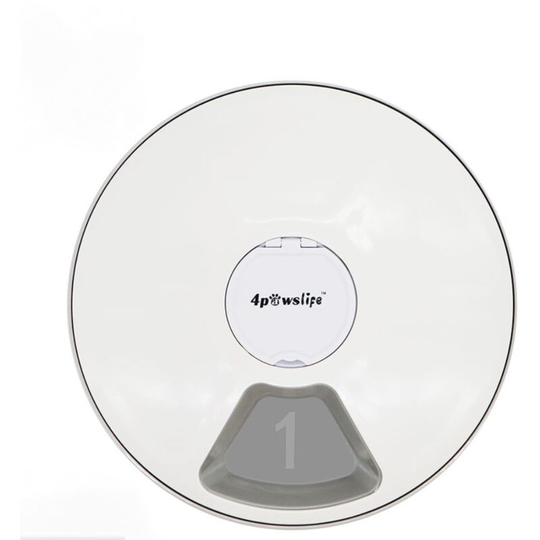 Thsinde - Timed automatic electronic pet feeder - 1 portions, white gray