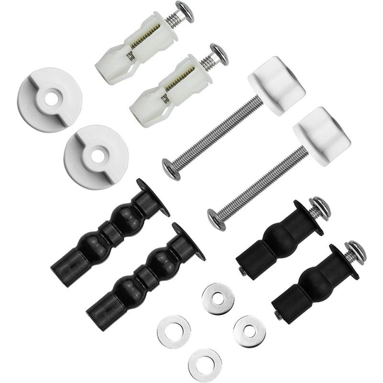 Toilet seat mounting set, stainless steel hinge 3 pairs of toilet lid screws