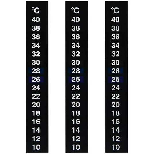 10 Pieces Thermometer Sticker Adhesive Thermometer Strip Fish Tank Water Temperature Sticker for Wine Beer Home Brew Aquarium Fish Tank