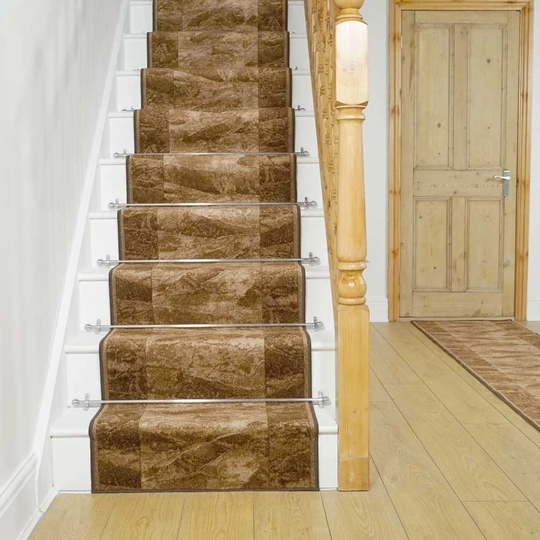 Basurto Stair Looped Brown Rug