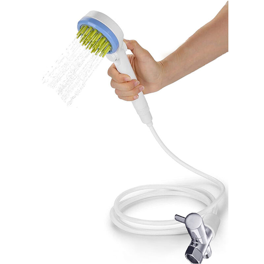 Dog Shower Sprayer,Dog Bath Showerhead Cat Massage Combing Brush 2-in-1 Dog Water Sprinkler Massaging Brush Pet Bathing and Grooming Supplies