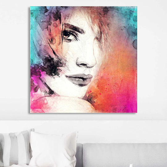 Hello 1 - Wrapped Canvas Painting Print