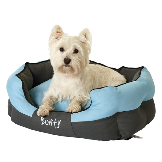 (Blue, Medium) Bunty Anchor Dog Bed | Heavy-Duty Water Resistant Pet Bed