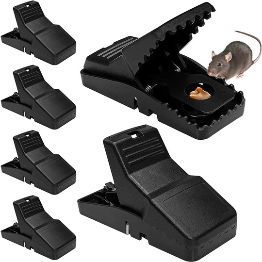 Briday - Mouse Traps 6 Pack, Mice Traps for House, Small Rat Traps Quick Effective Snap Traps, Easy to Set Rat Trap Mouse Catcher, Reusable