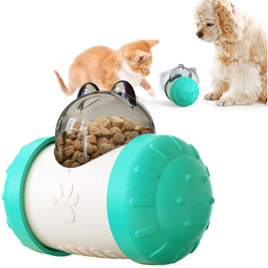 Perle Rare - Multi Purpose Pet Cat Supplies Rocking Bear Food Leak Toys Dog Toys Pet Accessories