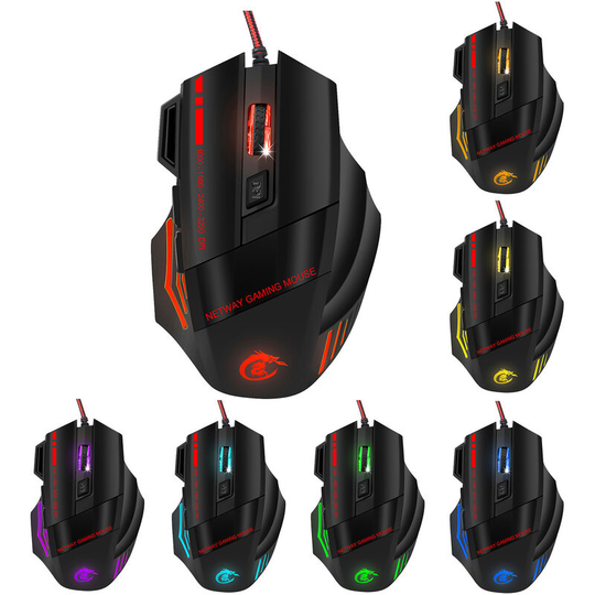 Wired Gamer Mouse, Gaming Mouse for pc, 7 Buttons Optical Ergonomic Gaming Mouse