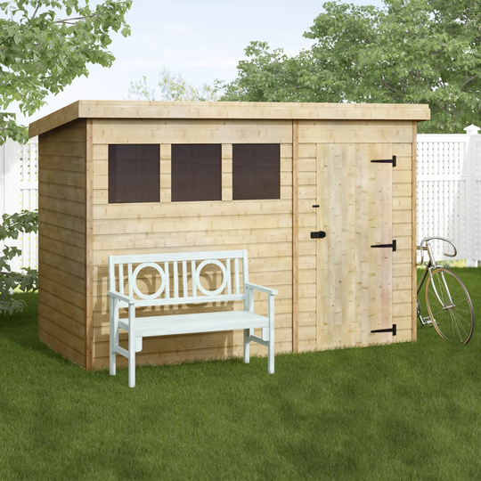 Kenosha 10 Ft. W x 5 Ft. D Shiplap Pent Wooden Shed