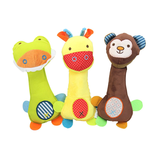 3pieces Dog Rolling Toys, Toy Plush Toy For Interactive Toy Small and Medium Puppy