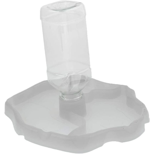 Devenirriche - Portable Water Dispenser with Plastic Dish Drinker for Reptile Turtle Gecko