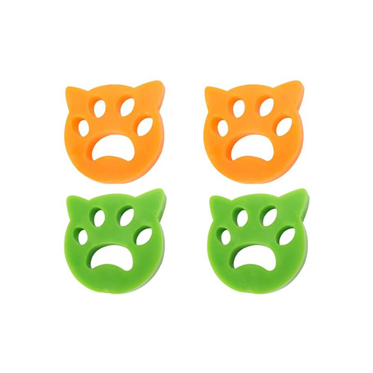 4-Pack] Pet Hair Removal Washing Machine, Pet Hair Remover, Reusable (cat ear) - Muff