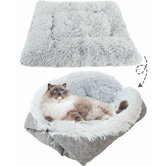 Monly - Soft Cat Bed Pet Beds for Cats Kittens 2 in 1 Soft Cat Bed Kitten and Puppy