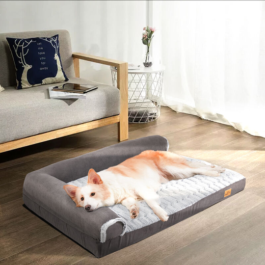 Orthopedic Dog Bed Pet Bed Mattress with Removable Washable Cover Thick Crate Foam Sofa Beds, xl 47.2 x 35.4 x 9.8 inch